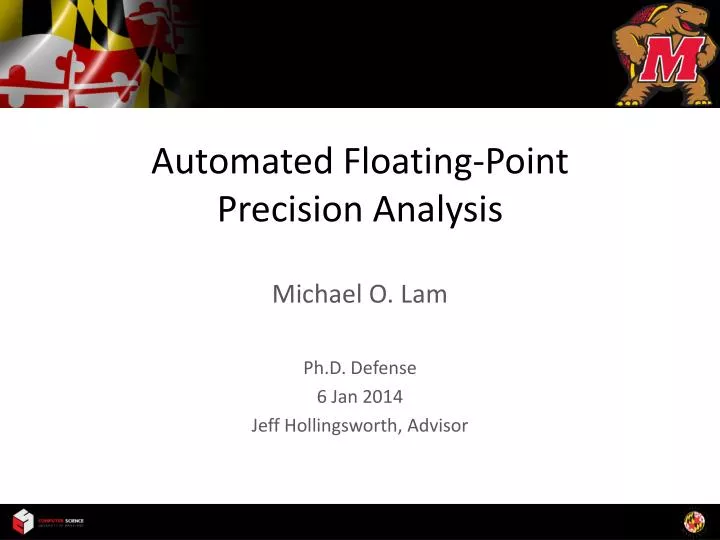 automated floating point precision analysis