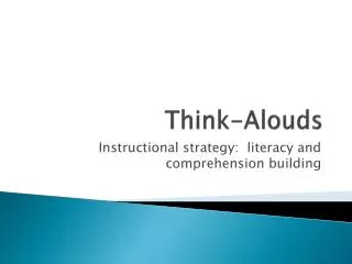 think alouds