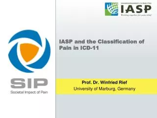 IASP and the Classification of Pain in ICD-11