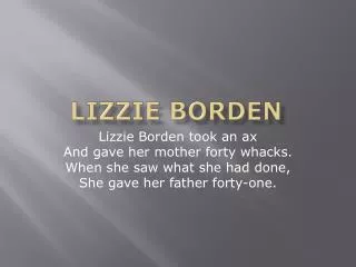 Lizzie Borden