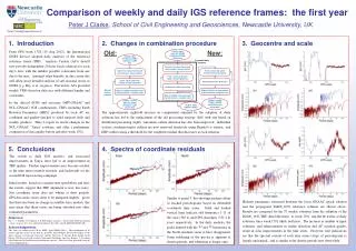 Comparison of weekly and daily IGS reference frames: the first year