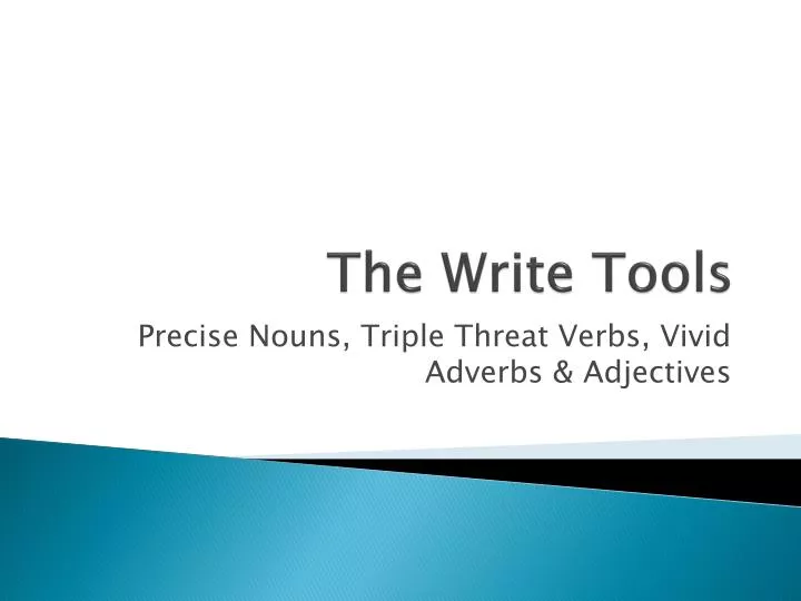 the write tools