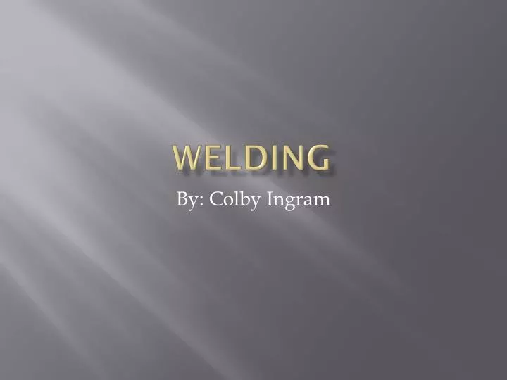 welding