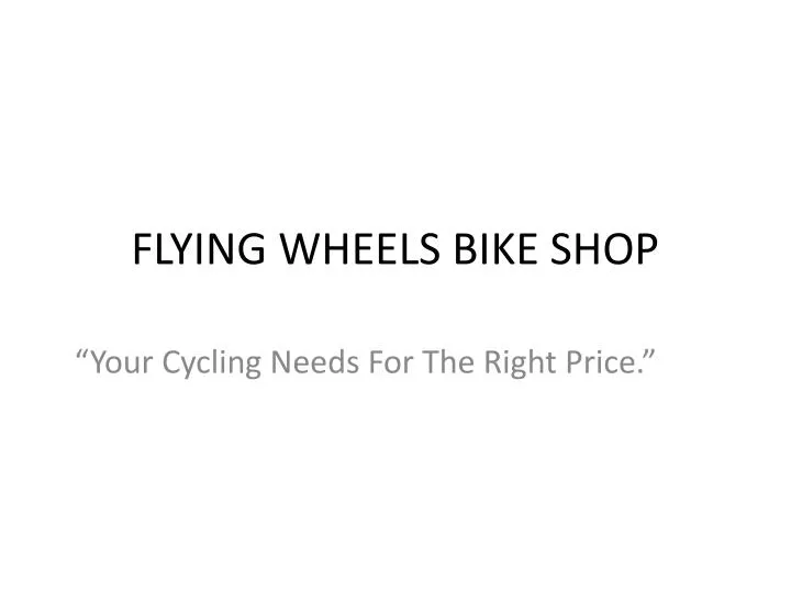 flying wheels bike shop