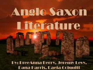 Anglo Saxon Literature