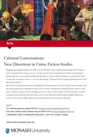 Criminal Conversations: New Directions in Crime Fiction Studies