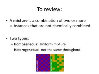 to review