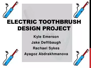 Electric Toothbrush design project