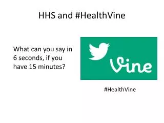 HHS and # HealthVine