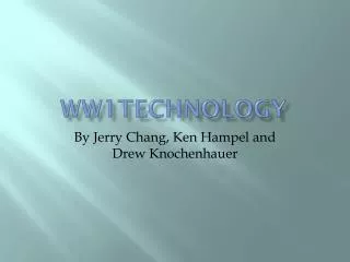 WW1Technology