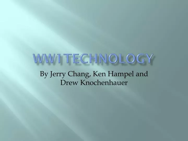 ww1technology