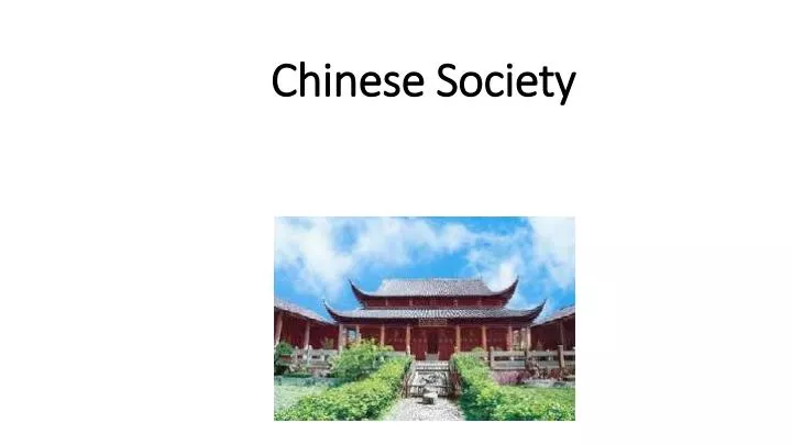 chinese society