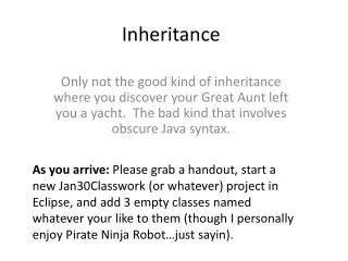 Inheritance