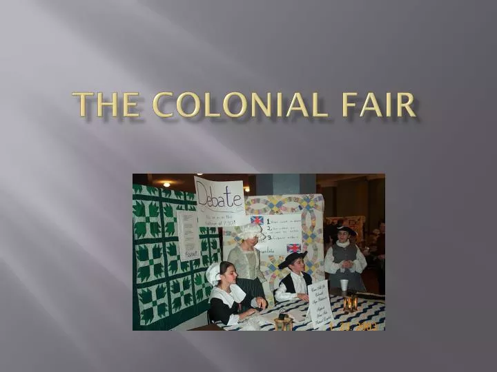 the colonial fair