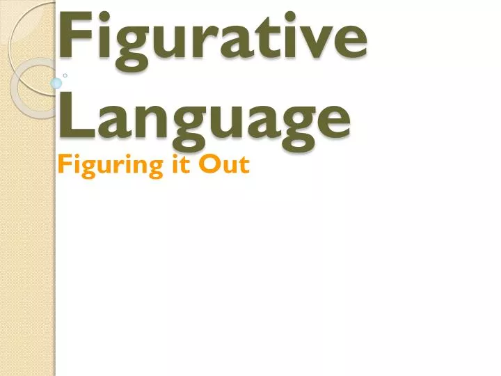 figurative language