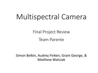 Multispectral Camera