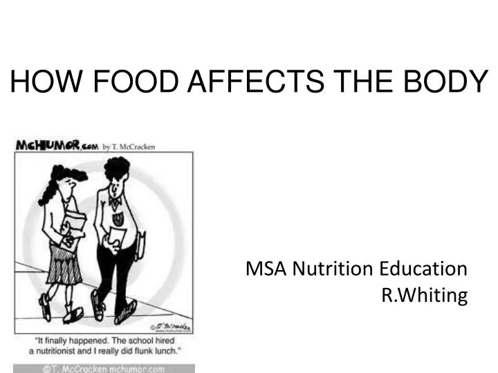 how food affects the body