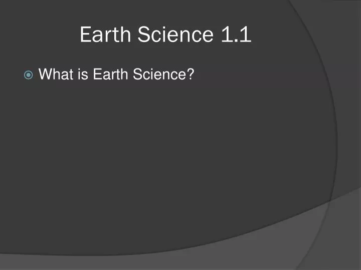 earth science 1 1