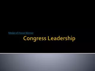 Congress Leadership