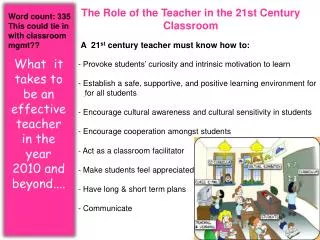 The Role of the Teacher in the 21st Century Classroom