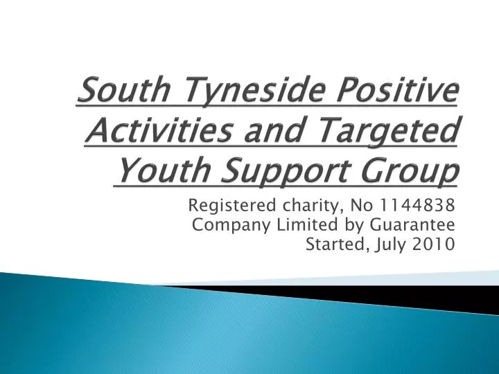 south tyneside positive activities and targeted youth support group