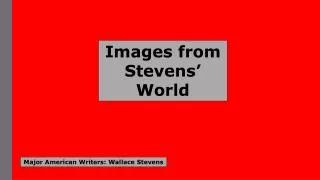 Major American Writers: Wallace Stevens