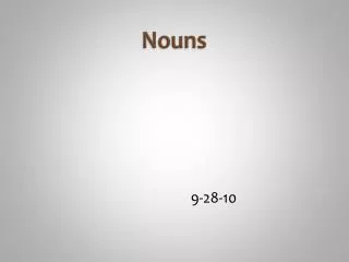 Nouns