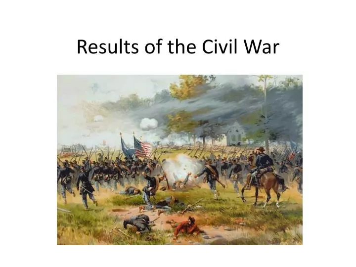 results of the civil war