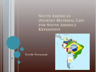south american journey material list for south america expedition