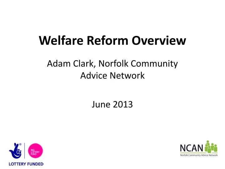 welfare reform overview