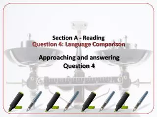 Section A - Reading Question 4: Language Comparison