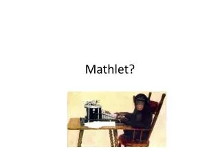 Mathlet ?