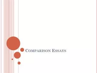 Comparison Essays