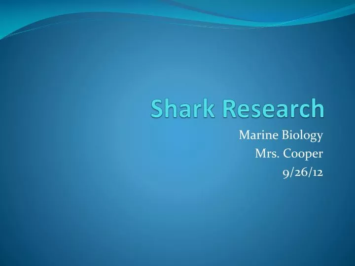 shark research