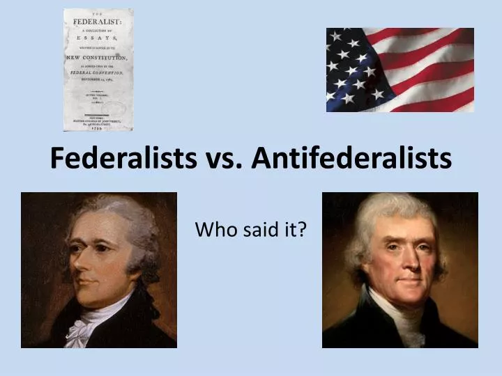 federalists vs antifederalists