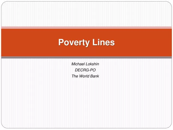 poverty lines
