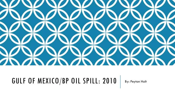 gulf of mexico bp oil spill 2010