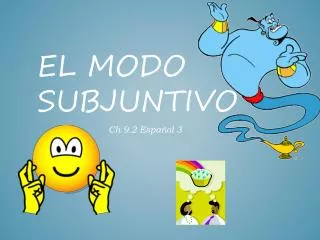 el modo subjuntivo