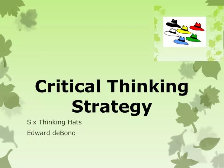 critical thinking strategy