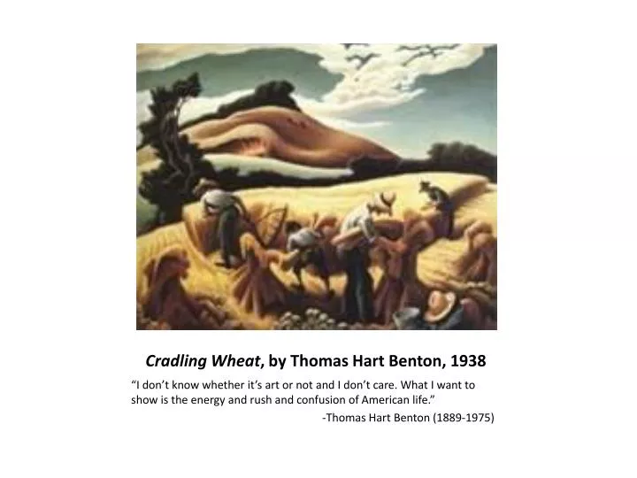 cradling wheat by thomas hart benton 1938