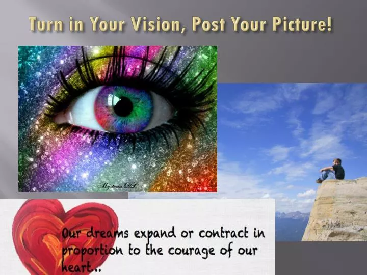 turn in your vision post your picture