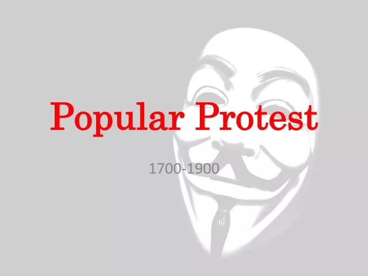 popular protest