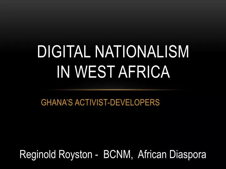 digital nationalism in west africa