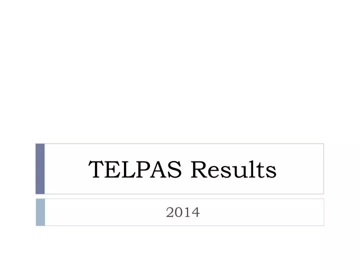 telpas results