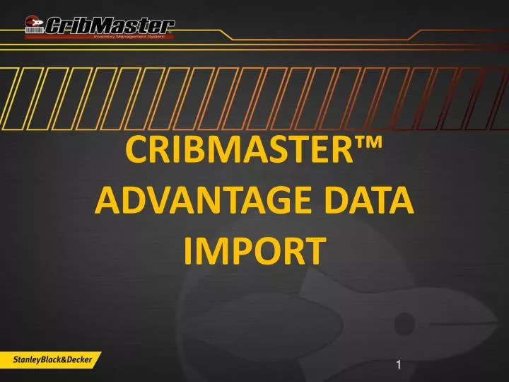 cribmaster advantage data import