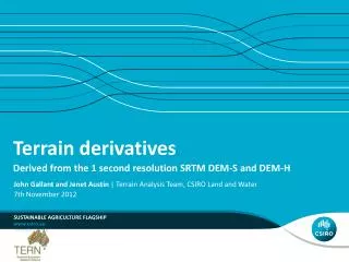 Terrain derivatives