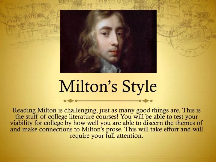 milton s style