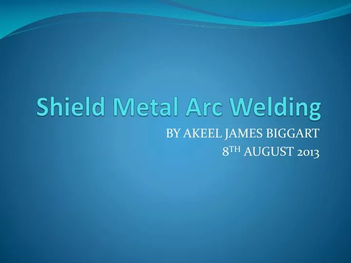 shield metal arc welding