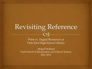 Revisiting Reference