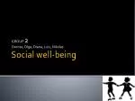 Social well- being